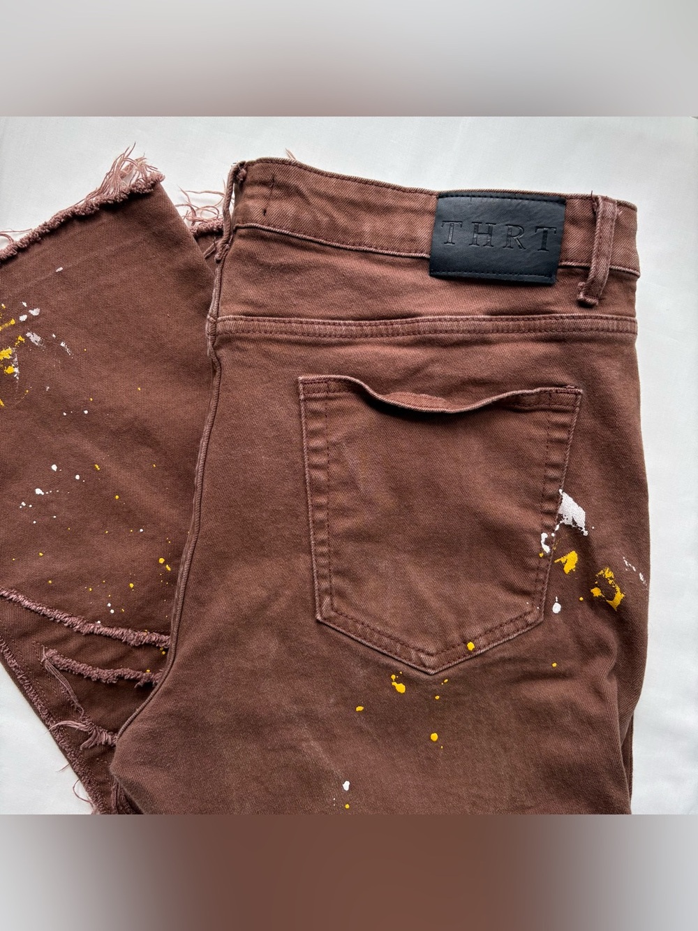 THRT Distressed Paint Splatter Jeans Size 44